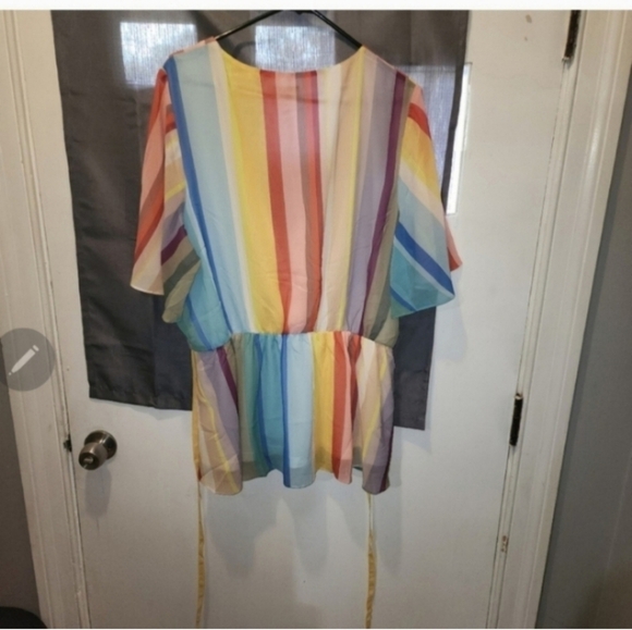 🍂🍁City chic xL/22 rainbow blouse - Picture 3 of 6